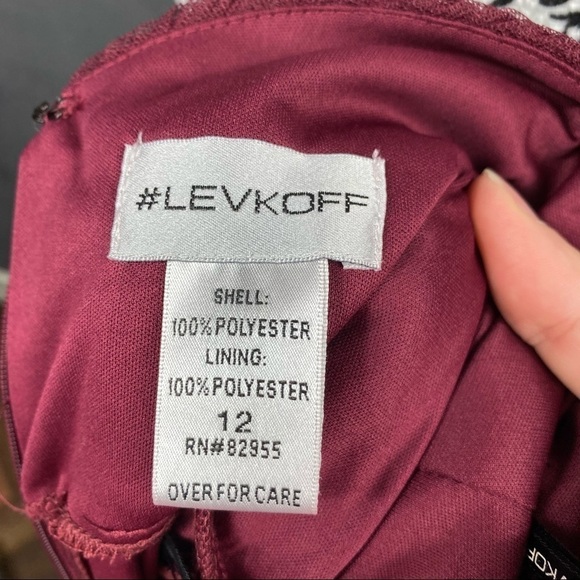 Bill Levkoff eggplant cross back chiffon gown. Formal. Maxi. Wedding. Bridesmaid - Picture 10 of 10